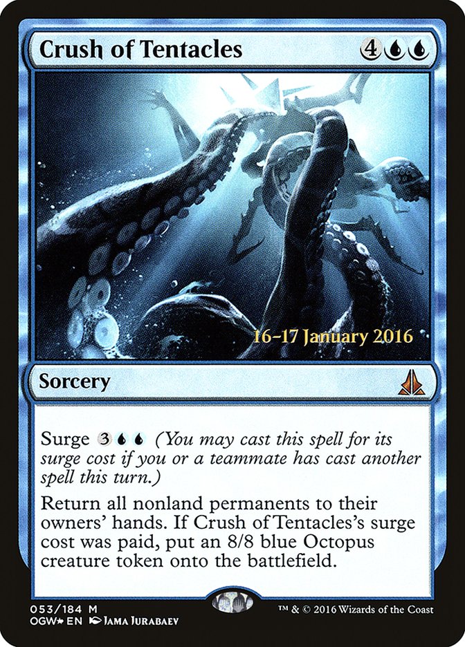 Crush of Tentacles [Oath of the Gatewatch Prerelease Promos] | Dragon's Lair Comics and Fantasy Houston TX