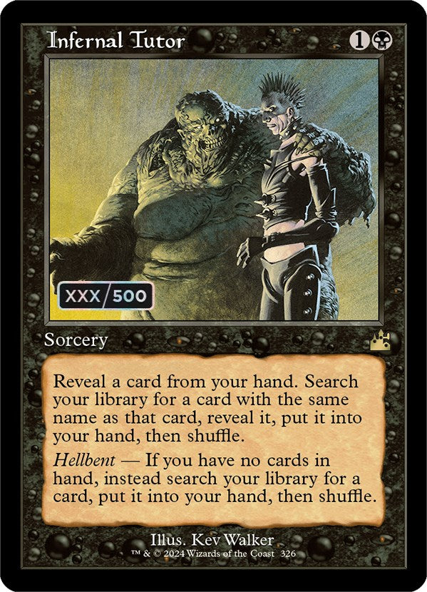 Infernal Tutor (Retro) (Serialized) [Ravnica Remastered] | Dragon's Lair Comics and Fantasy Houston TX