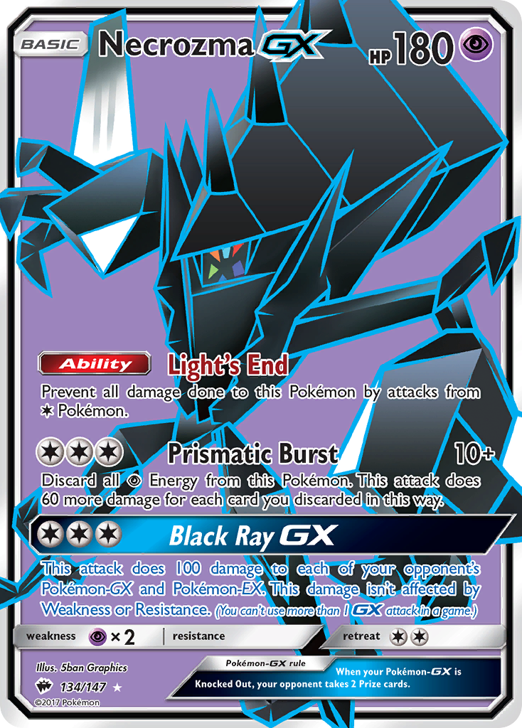 Necrozma GX (134/147) [Sun & Moon: Burning Shadows] | Dragon's Lair Comics and Fantasy Houston TX