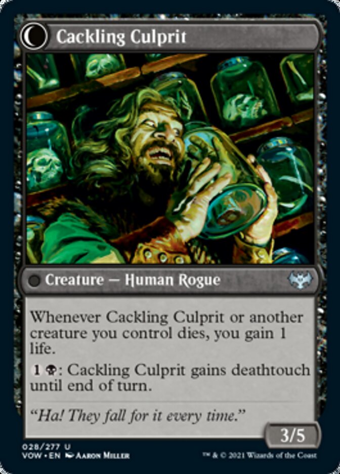 Panicked Bystander // Cackling Culprit [Innistrad: Crimson Vow] | Dragon's Lair Comics and Fantasy Houston TX