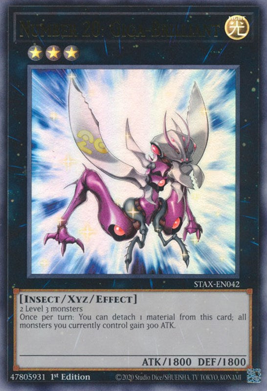 Number 20: Giga-Brilliant [STAX-EN042] Ultra Rare | Dragon's Lair Comics and Fantasy Houston TX