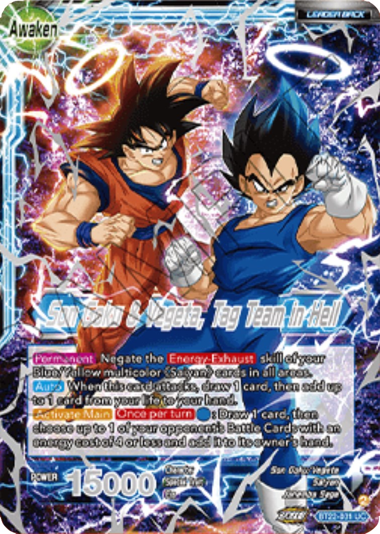 Son Goku // Son Goku & Vegeta, Tag Team in Hell (2023 Championship Finals) (BT22-031) [Tournament Promotion Cards] | Dragon's Lair Comics and Fantasy Houston TX