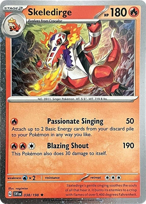 Skeledirge (038/198) (Cosmos Holo) [Miscellaneous Cards] | Dragon's Lair Comics and Fantasy Houston TX