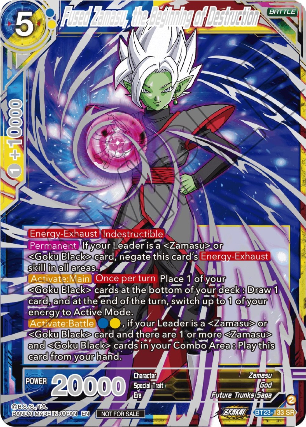 Fused Zamasu, the Beginning of Destruction (Championship 2023 Reward Alternate Art Card Set) (Holo) (BT23-133) [Tournament Promotion Cards] | Dragon's Lair Comics and Fantasy Houston TX