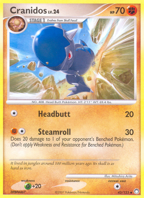 Cranidos (43/123) [Diamond & Pearl: Mysterious Treasures] | Dragon's Lair Comics and Fantasy Houston TX
