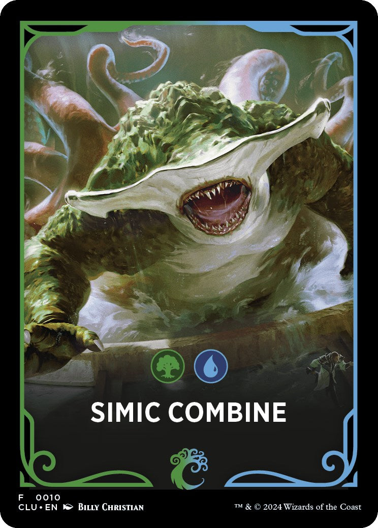 Simic Combine Theme Card [Ravnica: Clue Edition Tokens] | Dragon's Lair Comics and Fantasy Houston TX