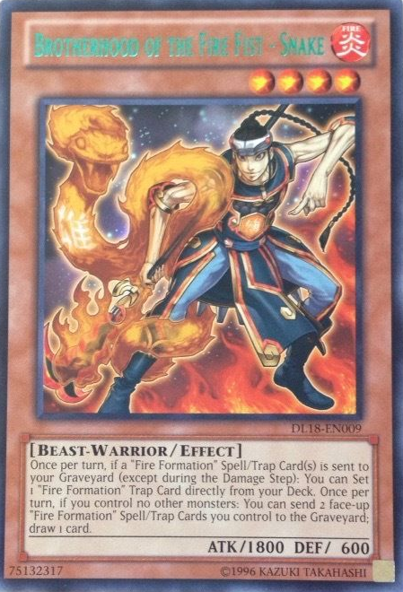 Brotherhood of the Fire Fist - Snake (Green) [DL18-EN009] Rare | Dragon's Lair Comics and Fantasy Houston TX
