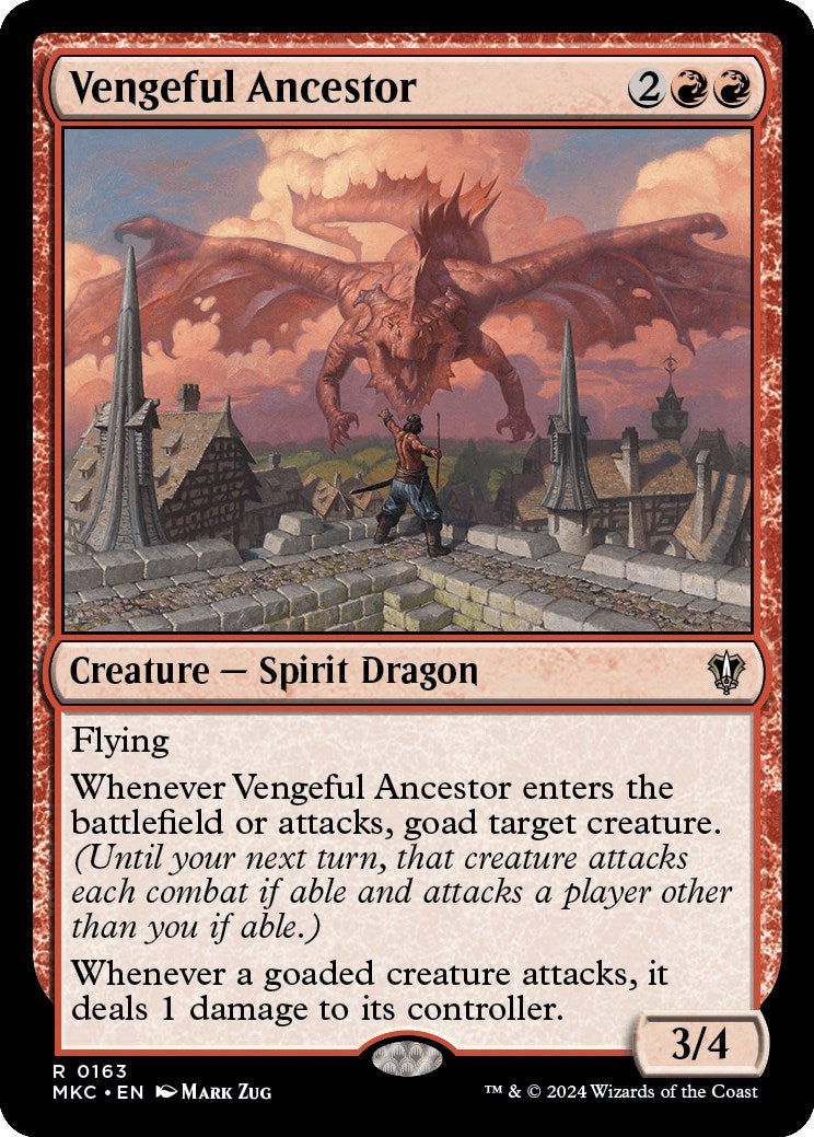 Vengeful Ancestor [Murders at Karlov Manor Commander] | Dragon's Lair Comics and Fantasy Houston TX