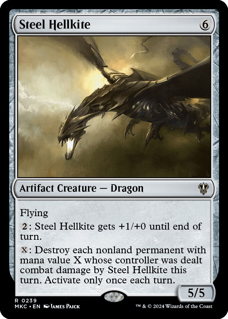 Steel Hellkite [Murders at Karlov Manor Commander] | Dragon's Lair Comics and Fantasy Houston TX