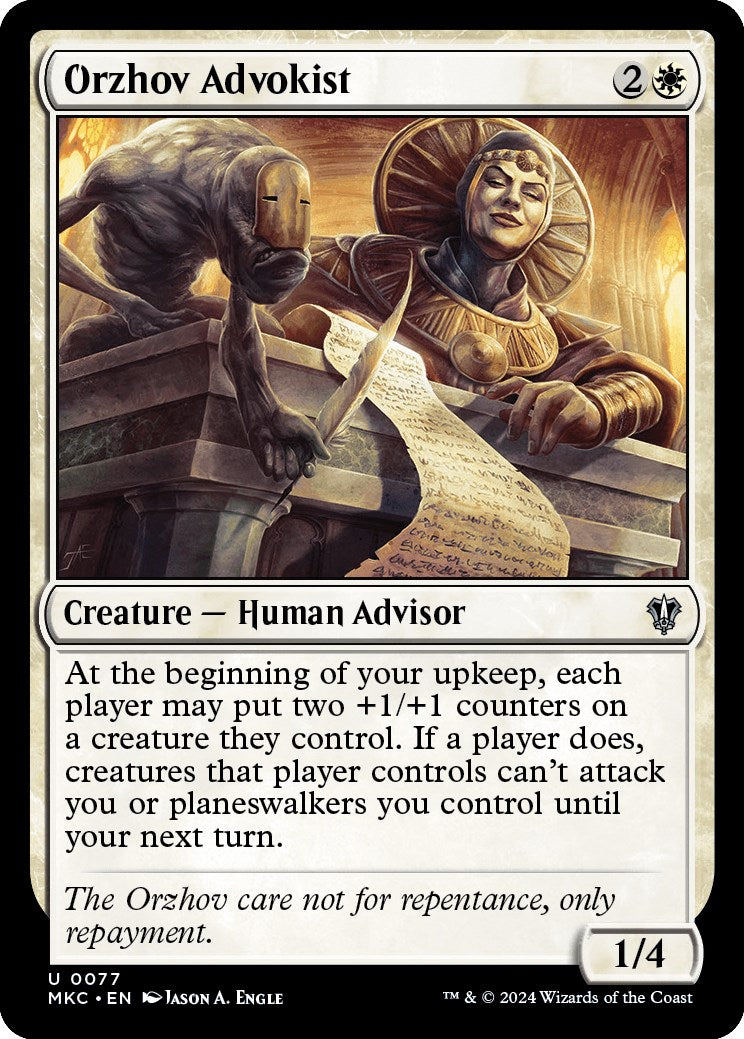 Orzhov Advokist [Murders at Karlov Manor Commander] | Dragon's Lair Comics and Fantasy Houston TX