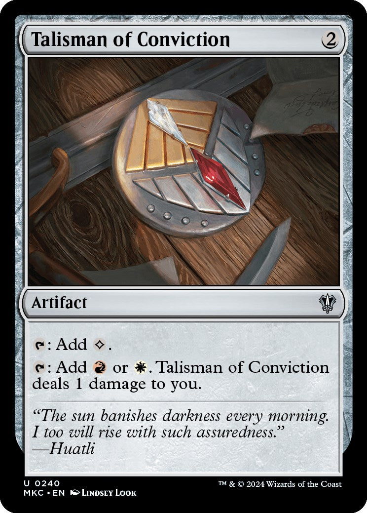 Talisman of Conviction [Murders at Karlov Manor Commander] | Dragon's Lair Comics and Fantasy Houston TX