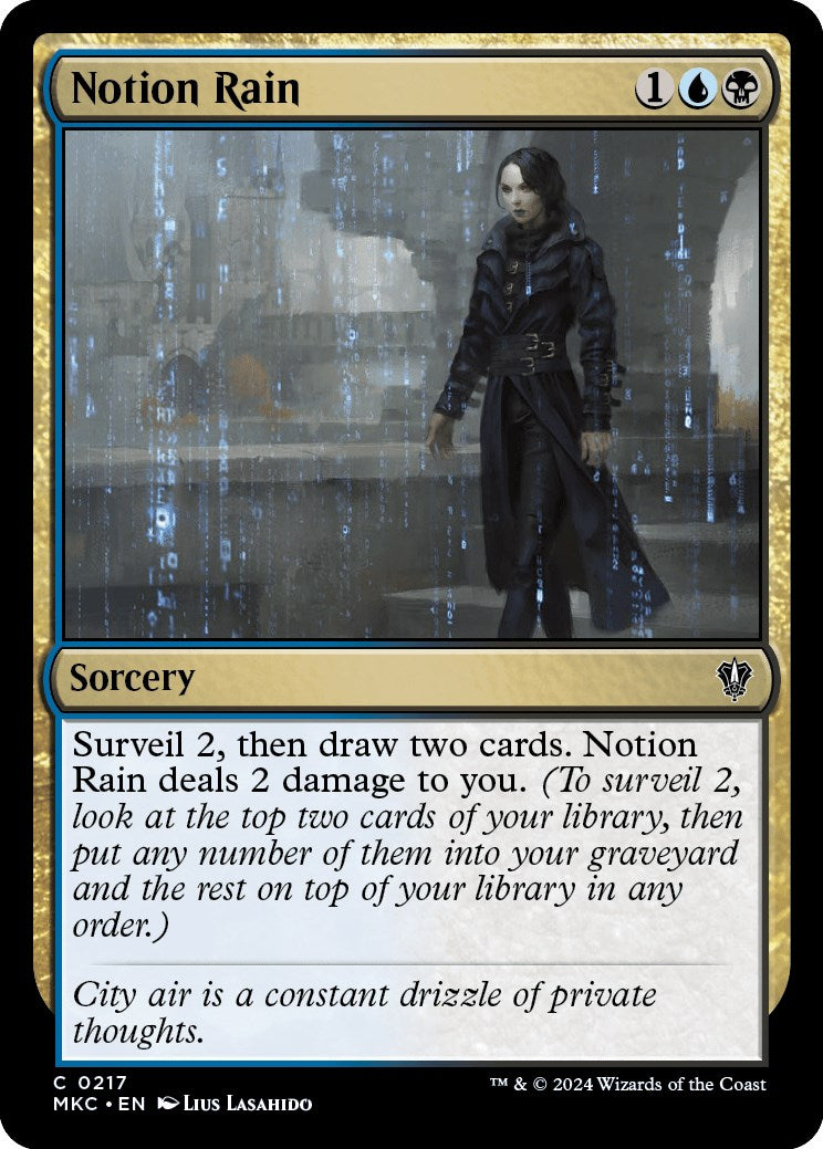 Notion Rain [Murders at Karlov Manor Commander] | Dragon's Lair Comics and Fantasy Houston TX