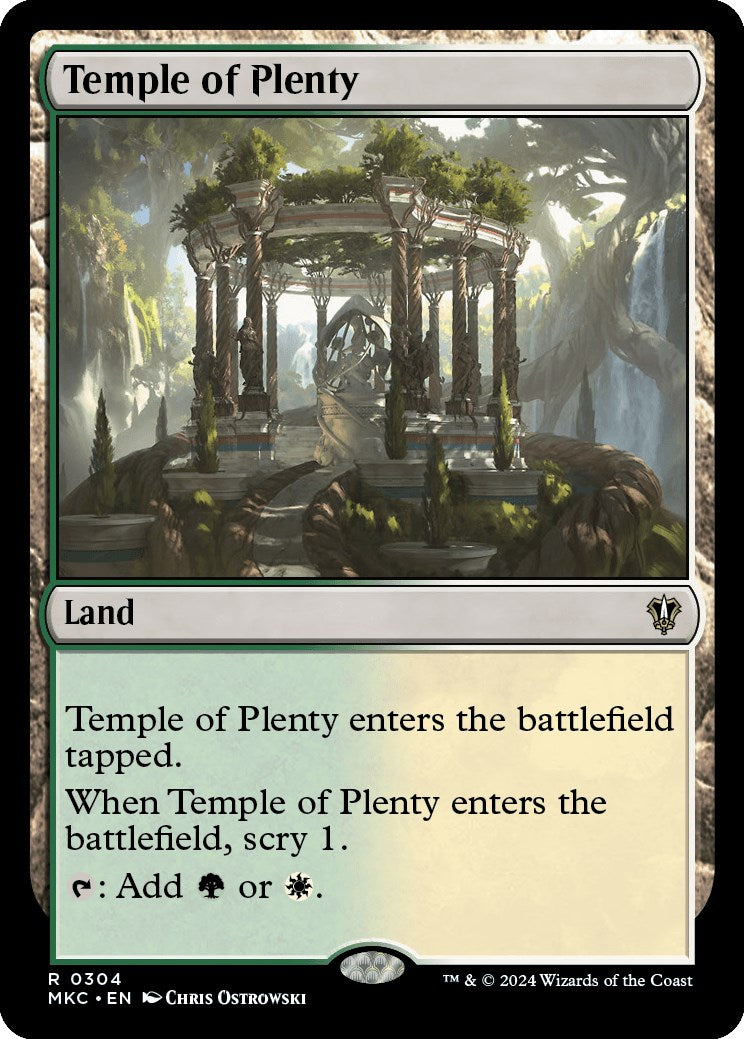 Temple of Plenty [Murders at Karlov Manor Commander] | Dragon's Lair Comics and Fantasy Houston TX