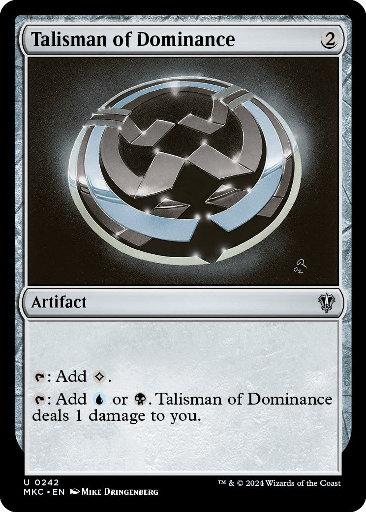 Talisman of Dominance [Murders at Karlov Manor Commander] | Dragon's Lair Comics and Fantasy Houston TX