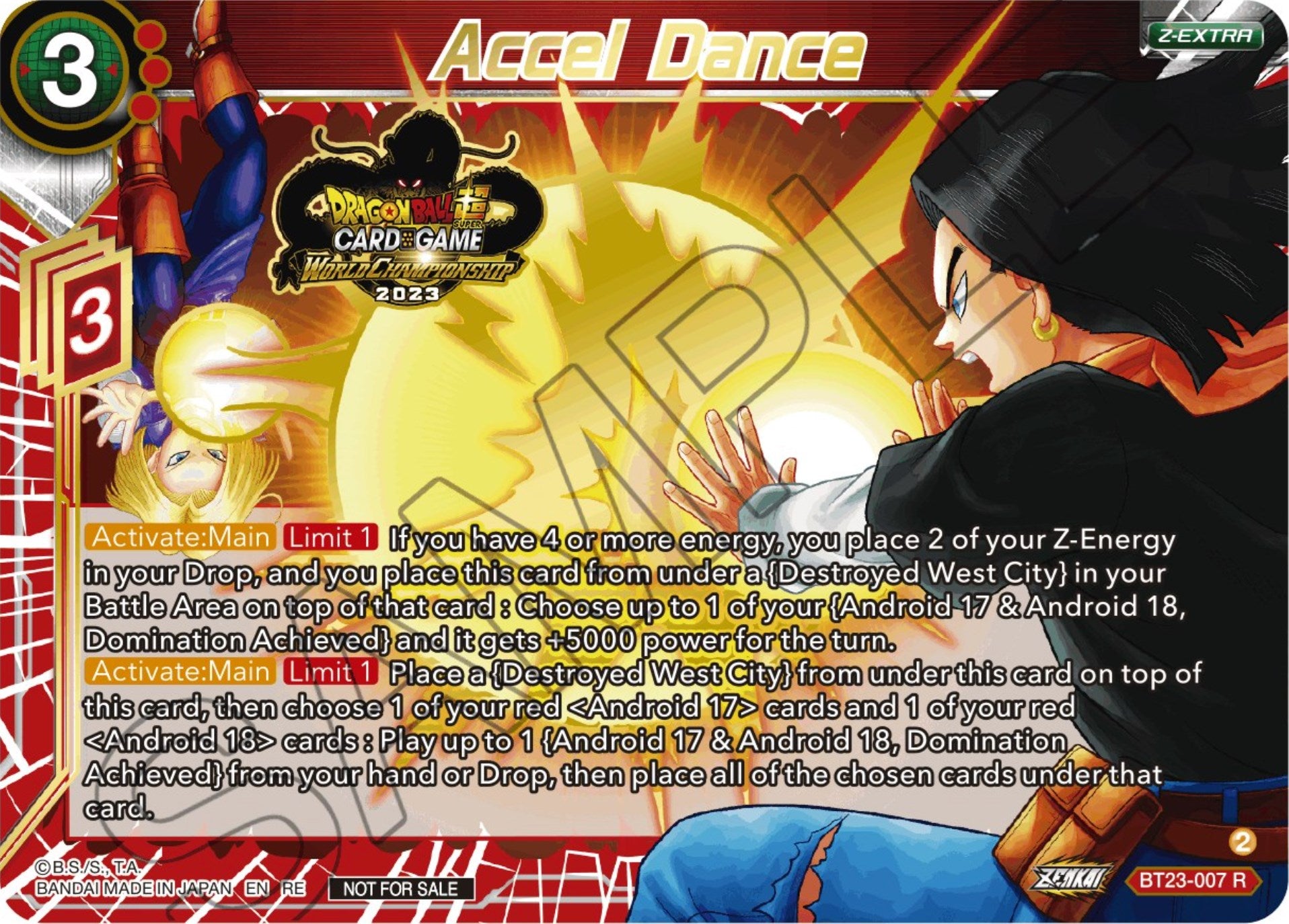 Accel Dance (2023 World Championship Z-Extra Card Set) (BT23-007) [Tournament Promotion Cards] | Dragon's Lair Comics and Fantasy Houston TX