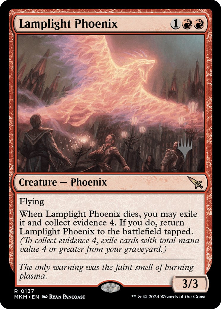 Lamplight Phoenix (Promo Pack) [Murders at Karlov Manor Promos] | Dragon's Lair Comics and Fantasy Houston TX
