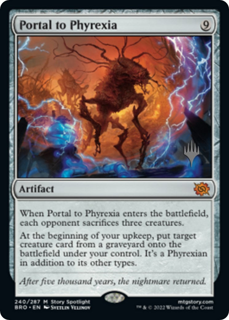 Portal to Phyrexia (Promo Pack) [The Brothers' War Promos] | Dragon's Lair Comics and Fantasy Houston TX
