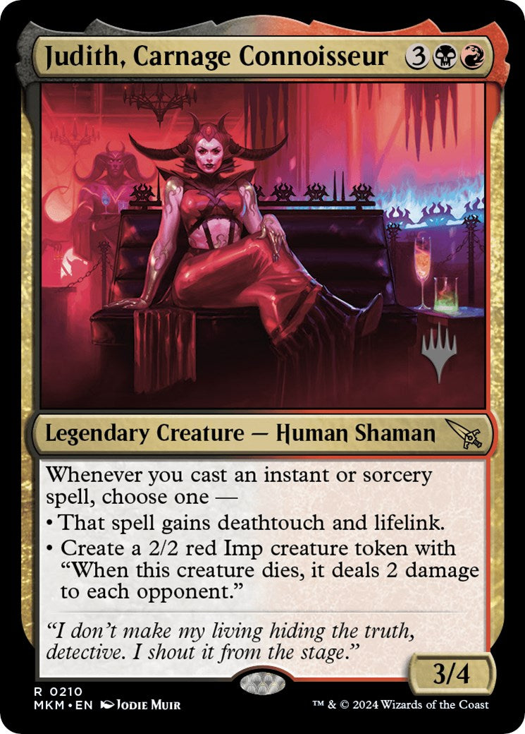 Judith, Carnage Connoisseur (Promo Pack) [Murders at Karlov Manor Promos] | Dragon's Lair Comics and Fantasy Houston TX
