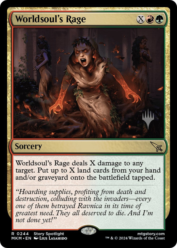Worldsoul's Rage (Promo Pack) [Murders at Karlov Manor Promos] | Dragon's Lair Comics and Fantasy Houston TX