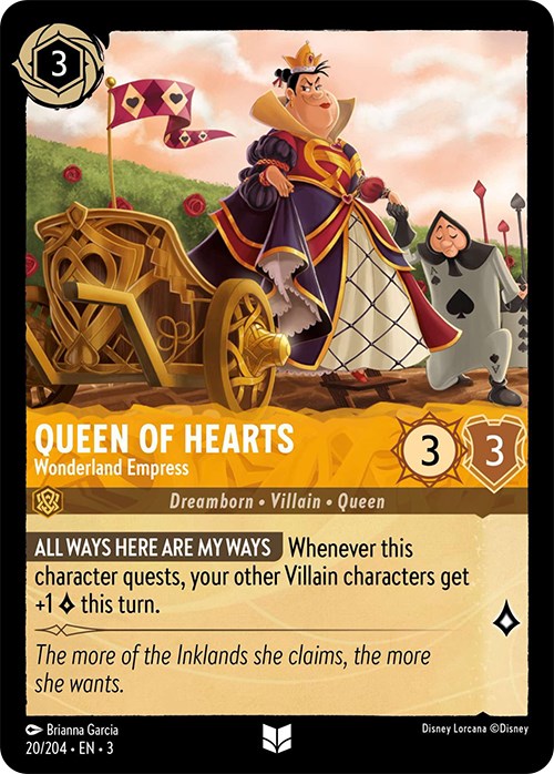 Queen of Hearts - Wonderland Empress (20/204) [Into the Inklands] | Odin's Place