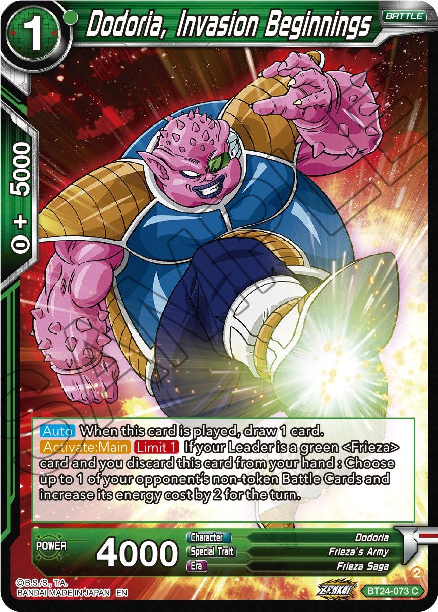 Dodoria, Invasion Beginnings (BT24-073) [Beyond Generations] | Dragon's Lair Comics and Fantasy Houston TX
