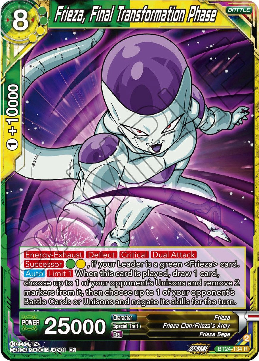 Frieza, Final Transformation Phase (BT24-134) [Beyond Generations] | Dragon's Lair Comics and Fantasy Houston TX