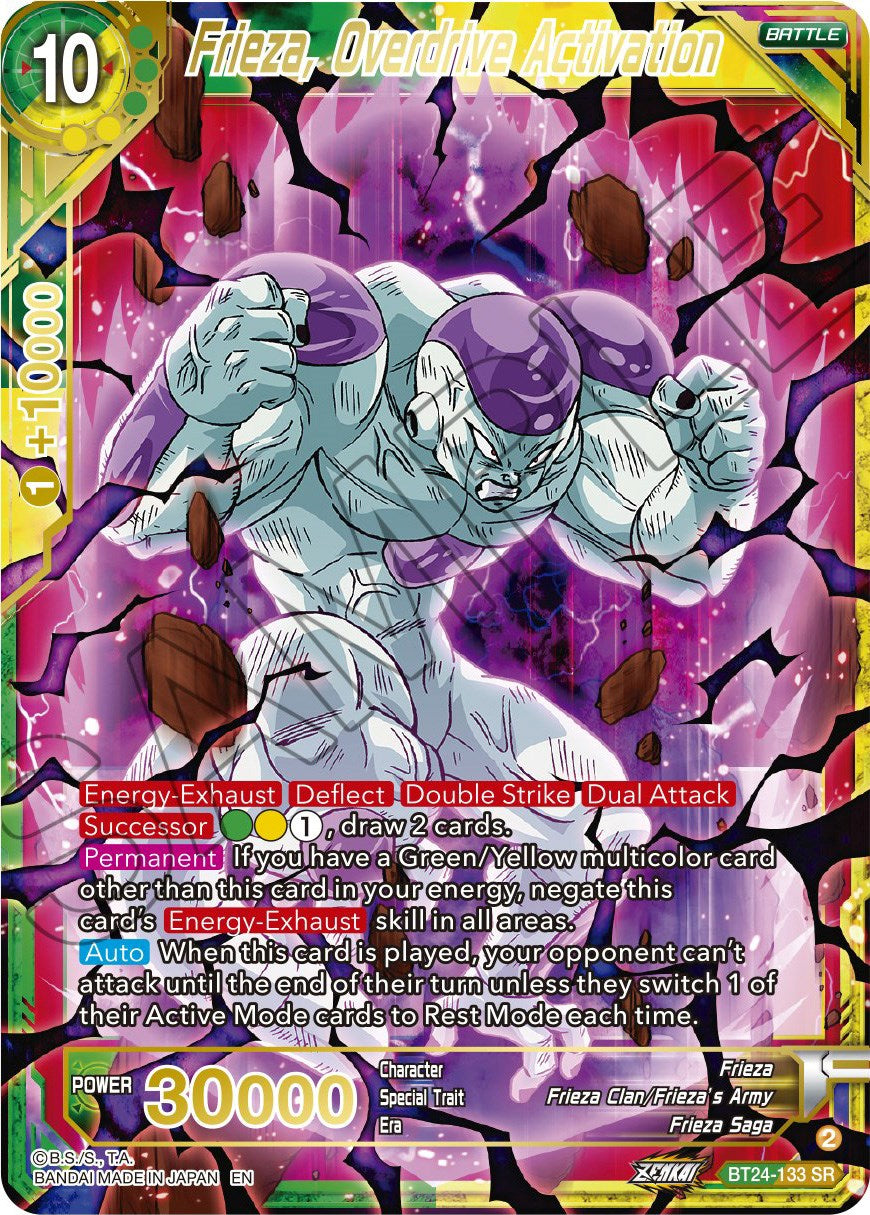 Frieza, Overdrive Activation (BT24-133) [Beyond Generations] | Dragon's Lair Comics and Fantasy Houston TX