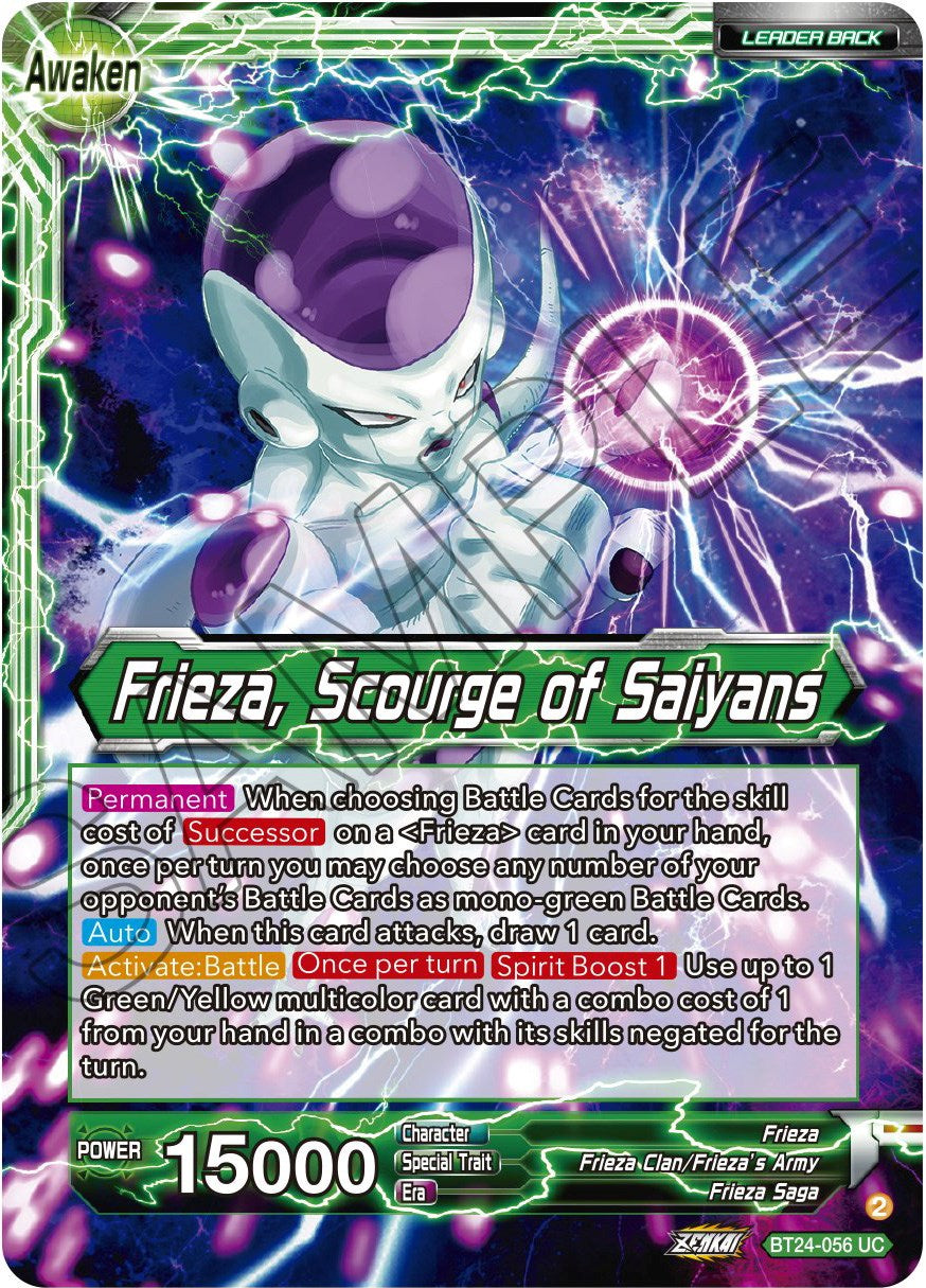 Frieza // Frieza, Scourge of Saiyans (BT24-056) [Beyond Generations] | Dragon's Lair Comics and Fantasy Houston TX