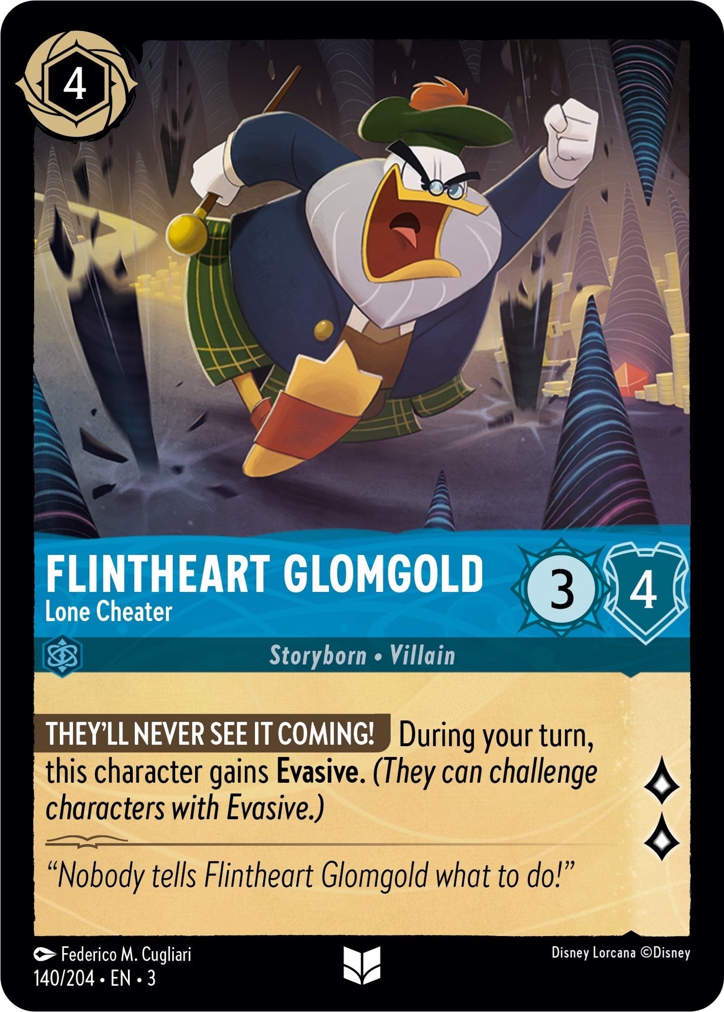 Flintheart Glomgold - Lone Cheater (140/204) [Into the Inklands] | Odin's Place