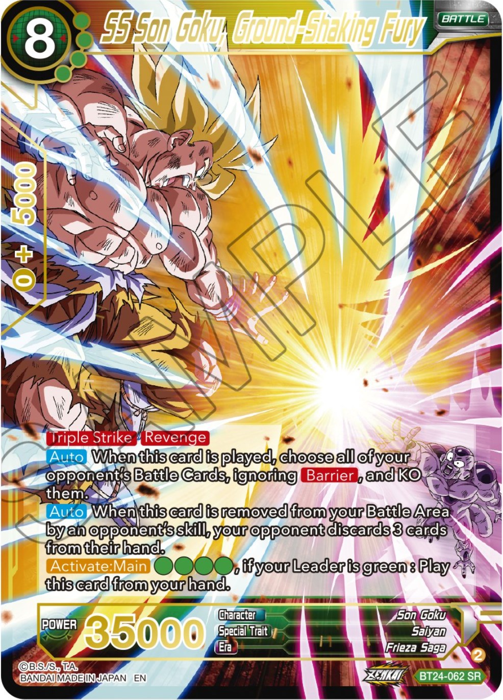 SS Son Goku, Ground-Shaking Fury (BT24-062) [Beyond Generations] | Dragon's Lair Comics and Fantasy Houston TX