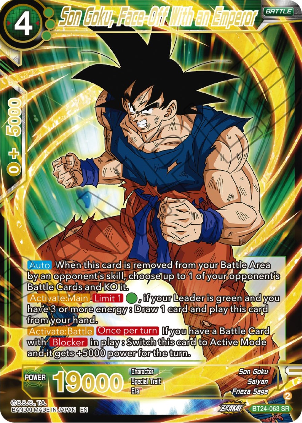 Son Goku, Face-Off With an Emperor (BT24-063) [Beyond Generations] | Dragon's Lair Comics and Fantasy Houston TX