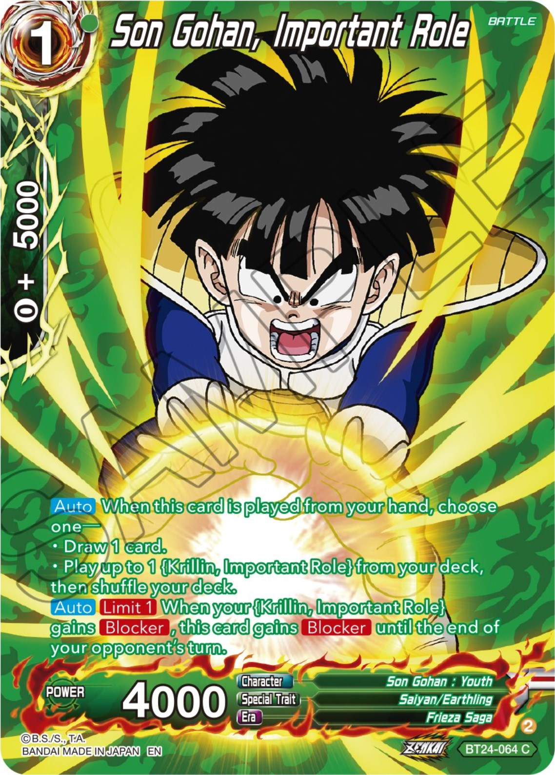 Son Gohan, Important Role (Collector Booster) (BT24-064) [Beyond Generations] | Dragon's Lair Comics and Fantasy Houston TX