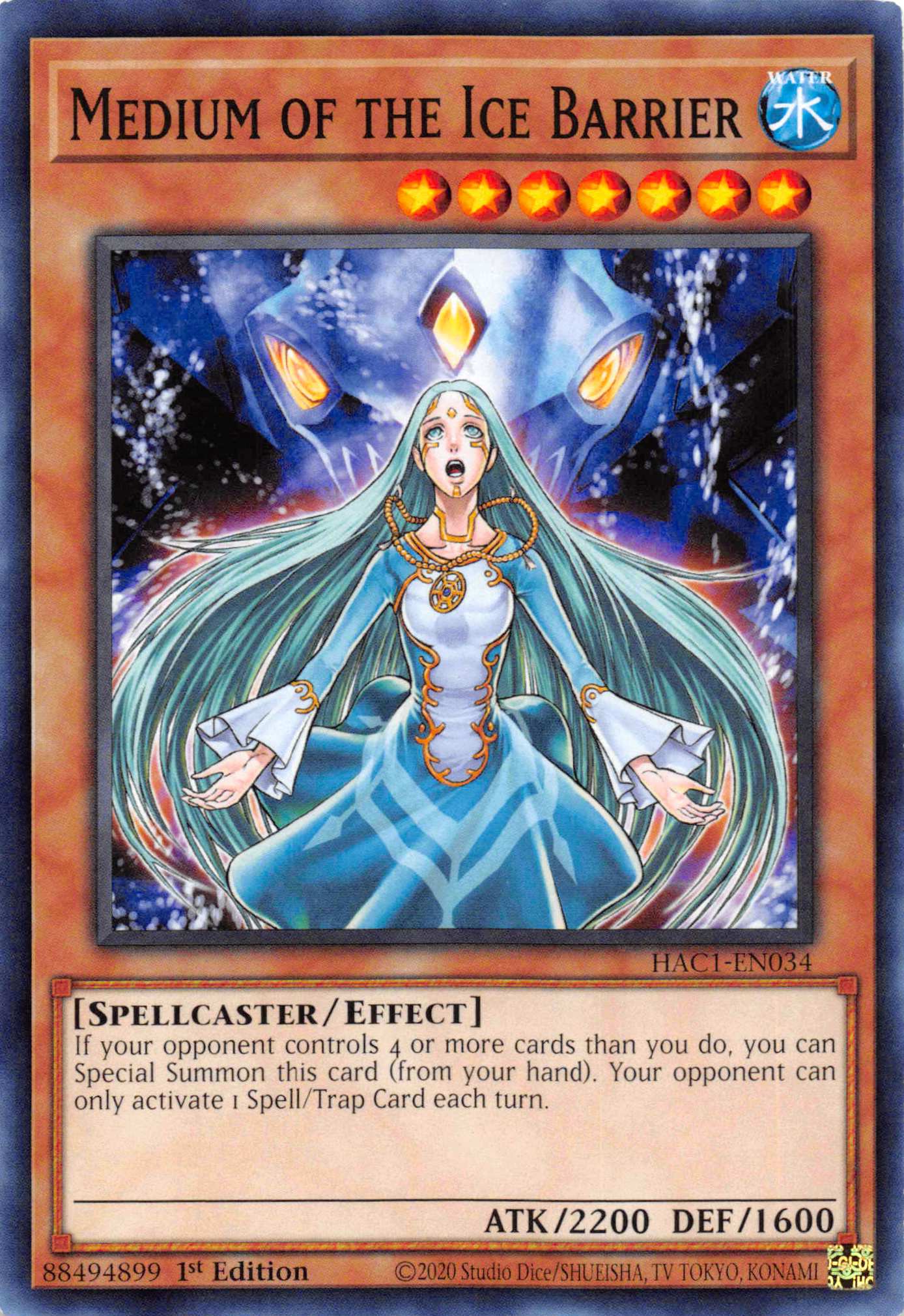 Medium of the Ice Barrier (Duel Terminal) [HAC1-EN034] Parallel Rare | Dragon's Lair Comics and Fantasy Houston TX
