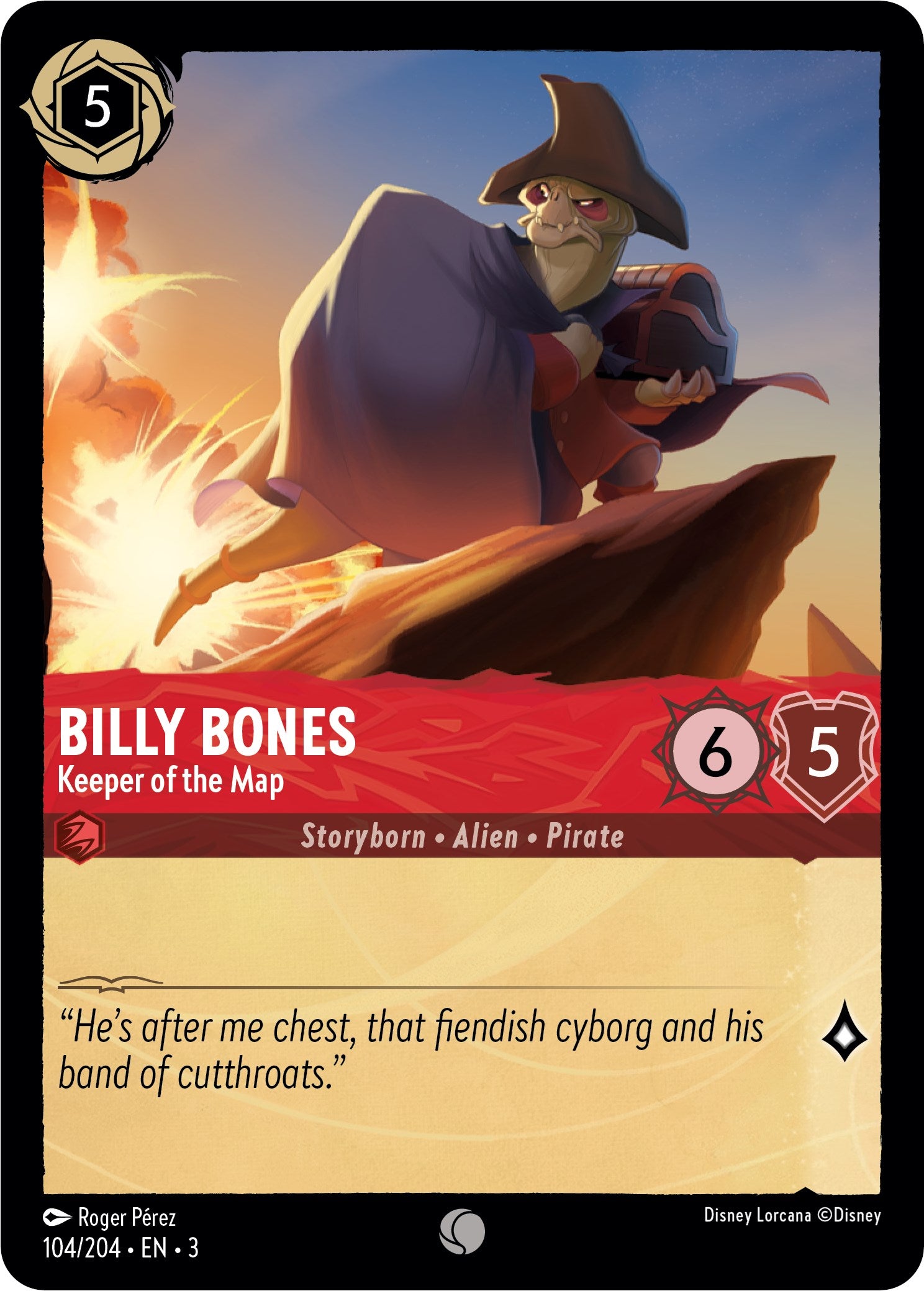 Billy Bones - Keeper of the Map (104/204) [Into the Inklands] | Dragon's Lair Comics and Fantasy Houston TX