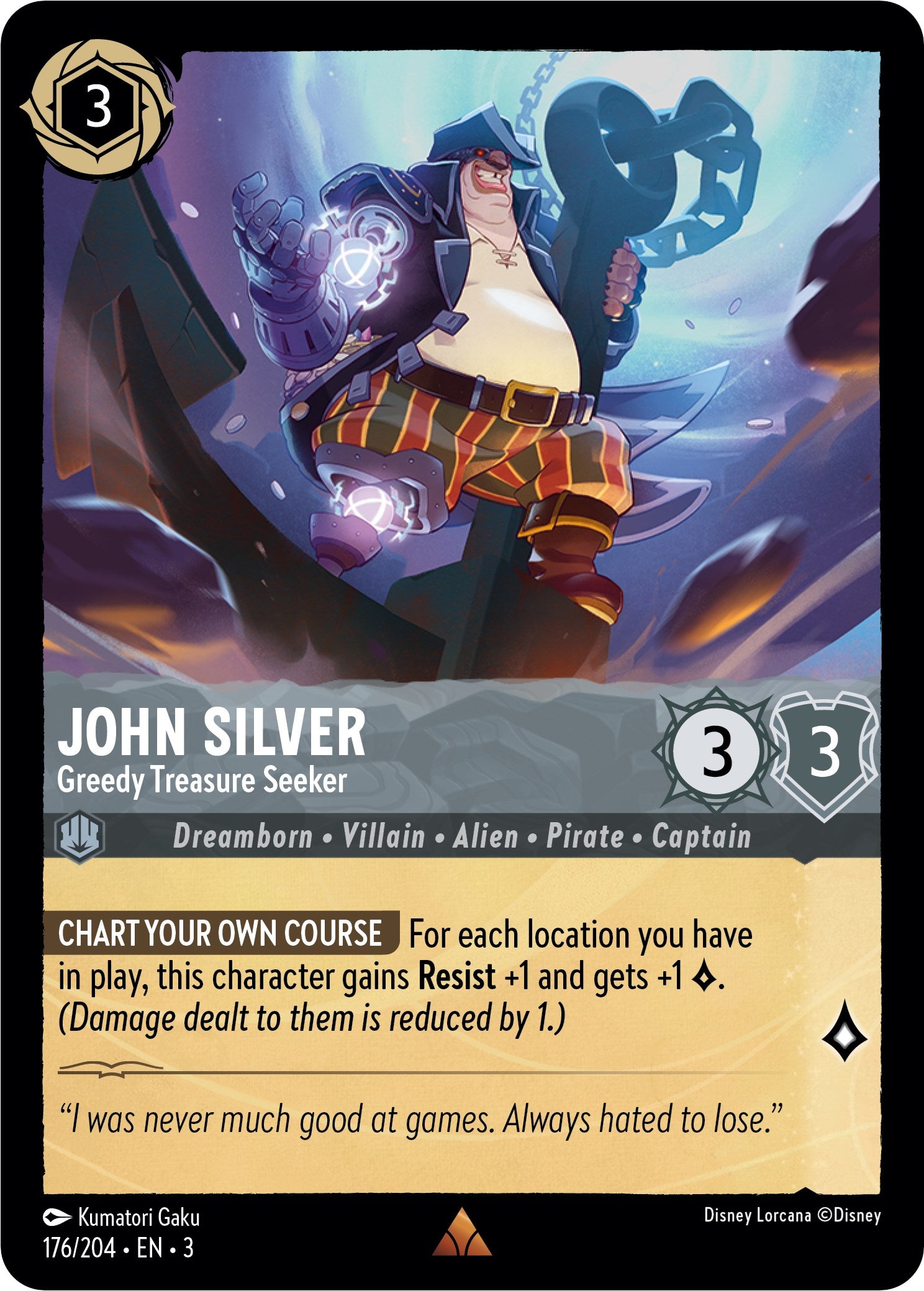John Silver - Greedy Treasure Seeker (176/204) [Into the Inklands] | Odin's Place