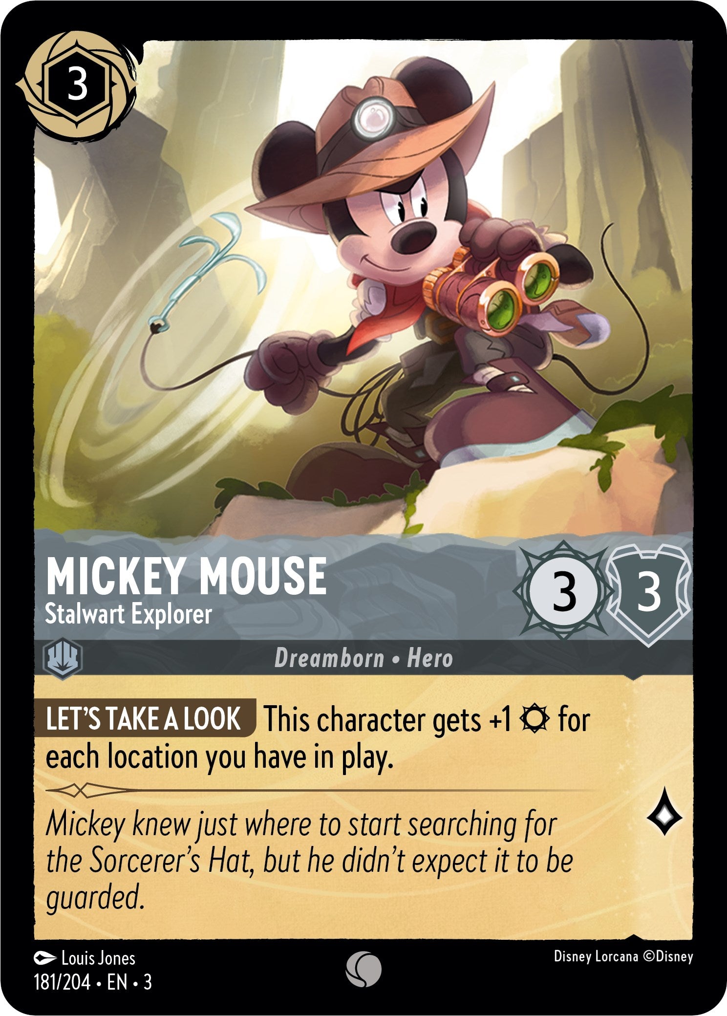 Mickey Mouse - Stalwart Explorer (181/204) [Into the Inklands] | Odin's Place
