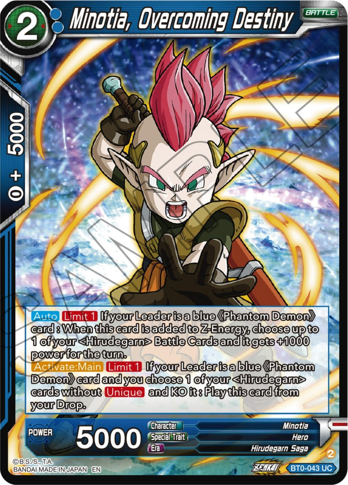 Minotia, Overcoming Destiny (BT24-043) [Beyond Generations] | Dragon's Lair Comics and Fantasy Houston TX
