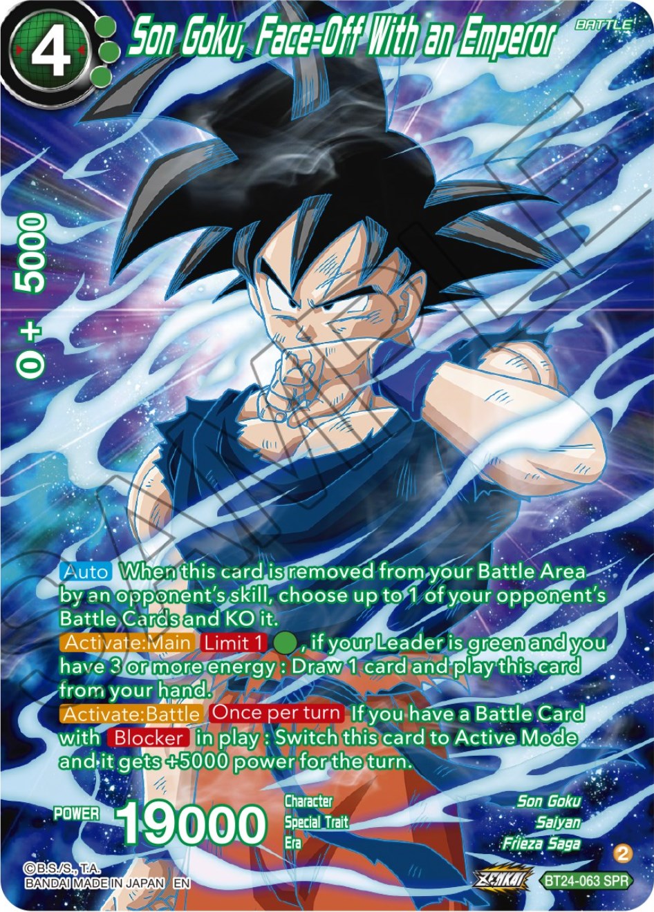 Son Goku, Face-Off With an Emperor (SPR) (BT24-063) [Beyond Generations] | Dragon's Lair Comics and Fantasy Houston TX