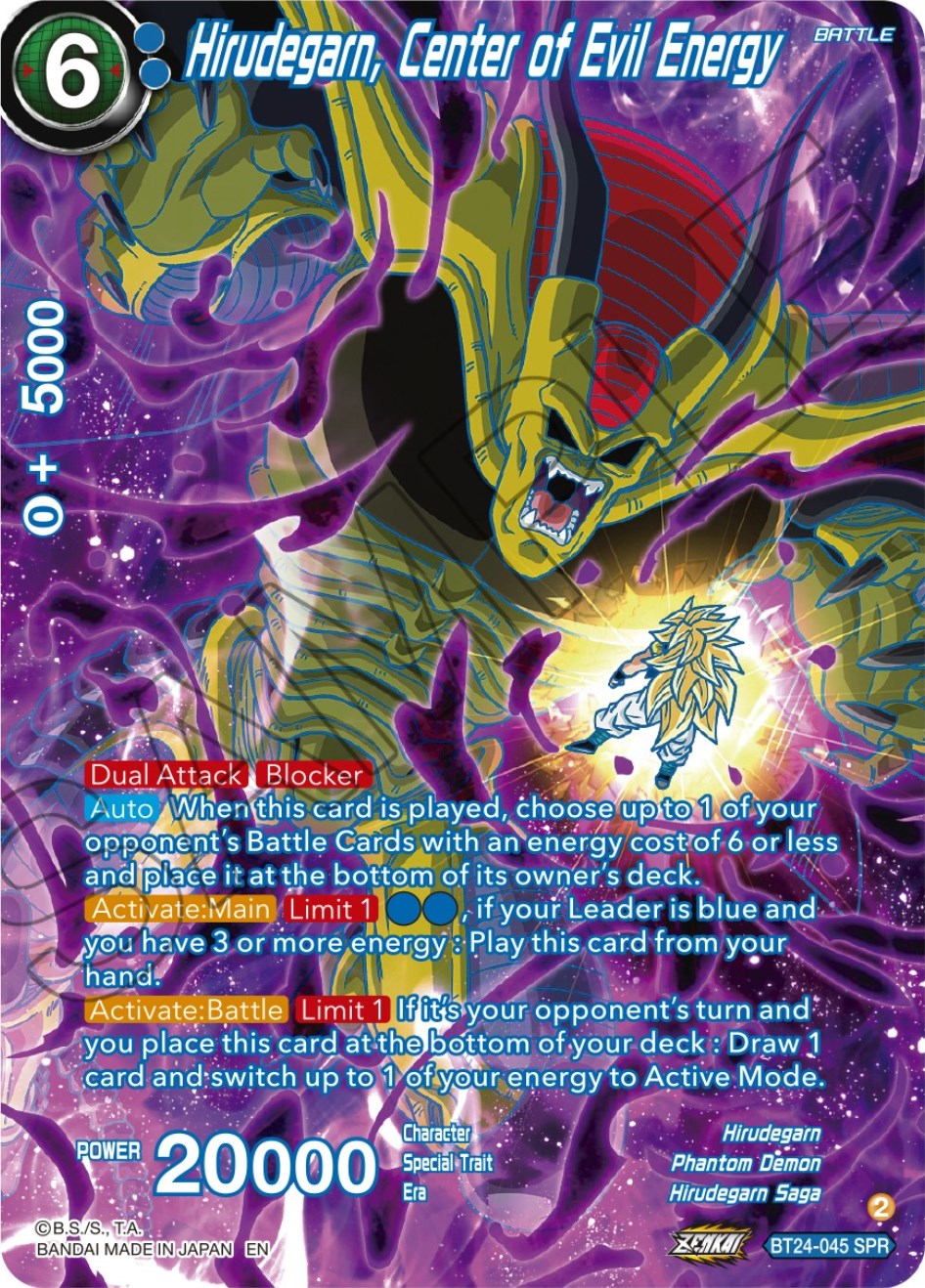 Hirudegarn, Center of Evil Energy (SPR) (BT24-045) [Beyond Generations] | Dragon's Lair Comics and Fantasy Houston TX