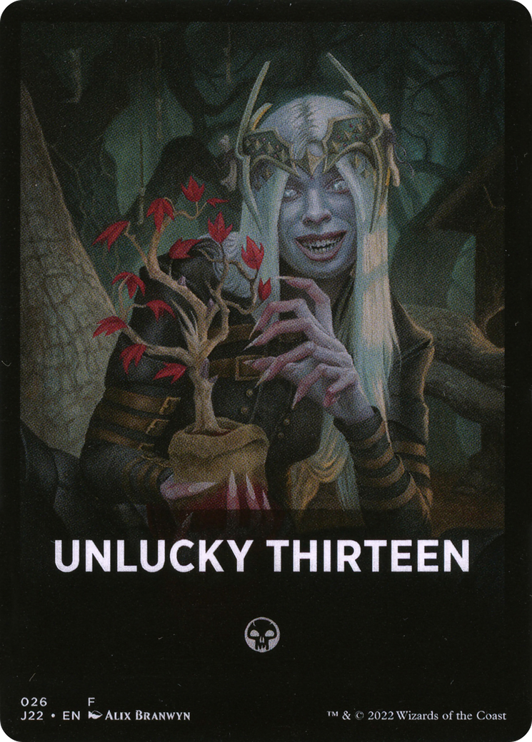 Unlucky Thirteen Theme Card [Jumpstart 2022 Front Cards] | Dragon's Lair Comics and Fantasy Houston TX