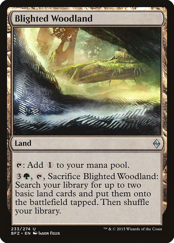 Blighted Woodland [Battle for Zendikar] | Dragon's Lair Comics and Fantasy Houston TX