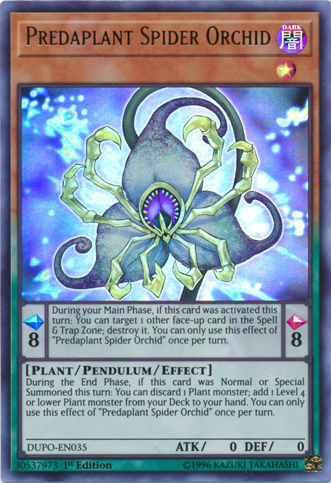 Predaplant Spider Orchid [DUPO-EN035] Ultra Rare | Dragon's Lair Comics and Fantasy Houston TX