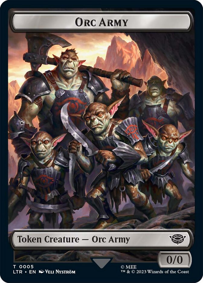 Orc Army Token (05) [The Lord of the Rings: Tales of Middle-Earth Tokens] | Dragon's Lair Comics and Fantasy Houston TX