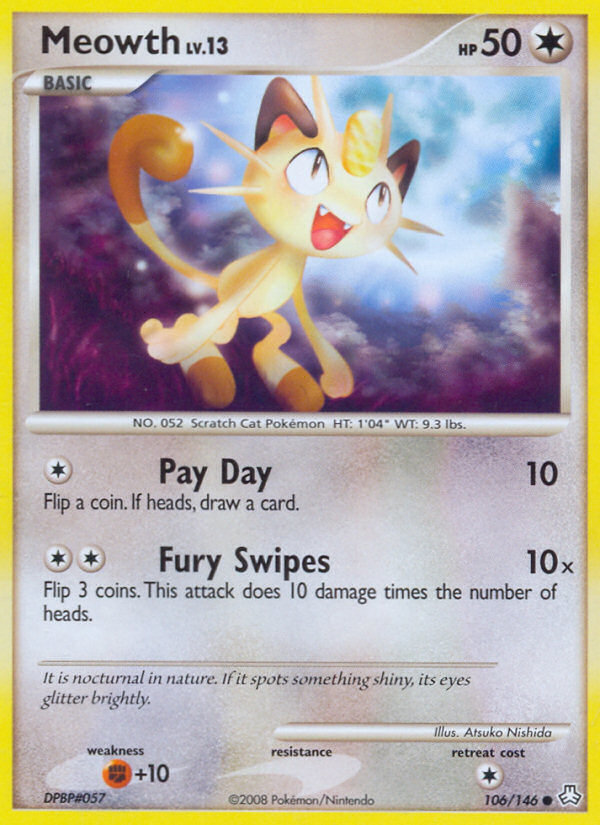Meowth (106/146) [Diamond & Pearl: Legends Awakened] | Dragon's Lair Comics and Fantasy Houston TX