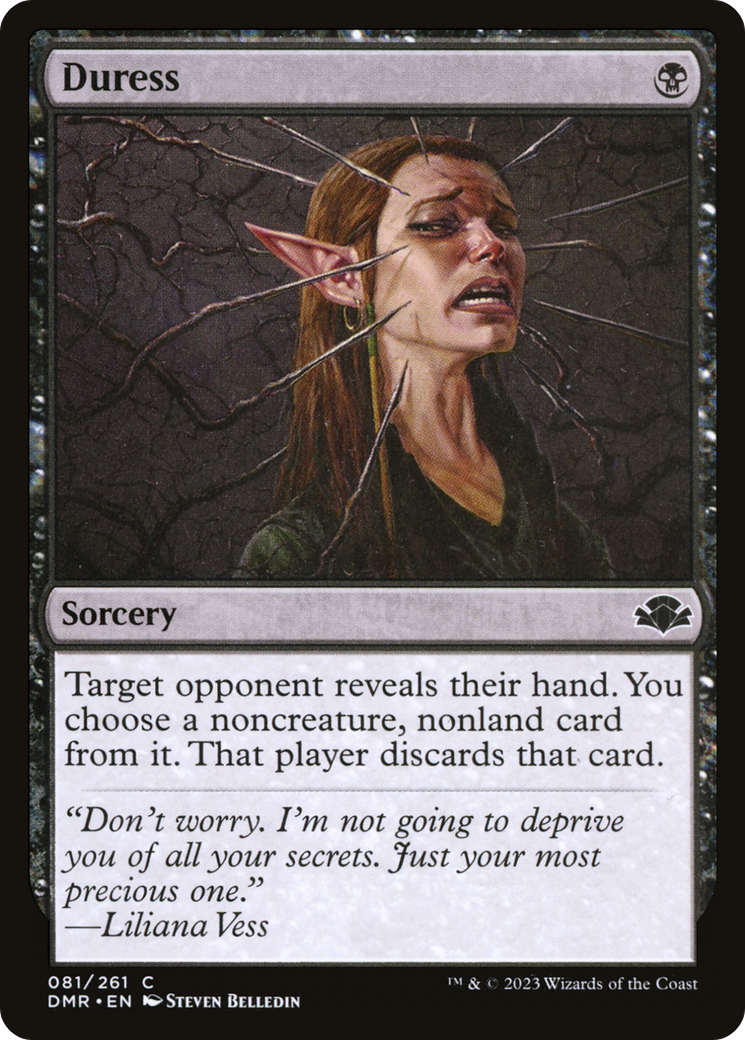 Duress [Dominaria Remastered] | Dragon's Lair Comics and Fantasy Houston TX