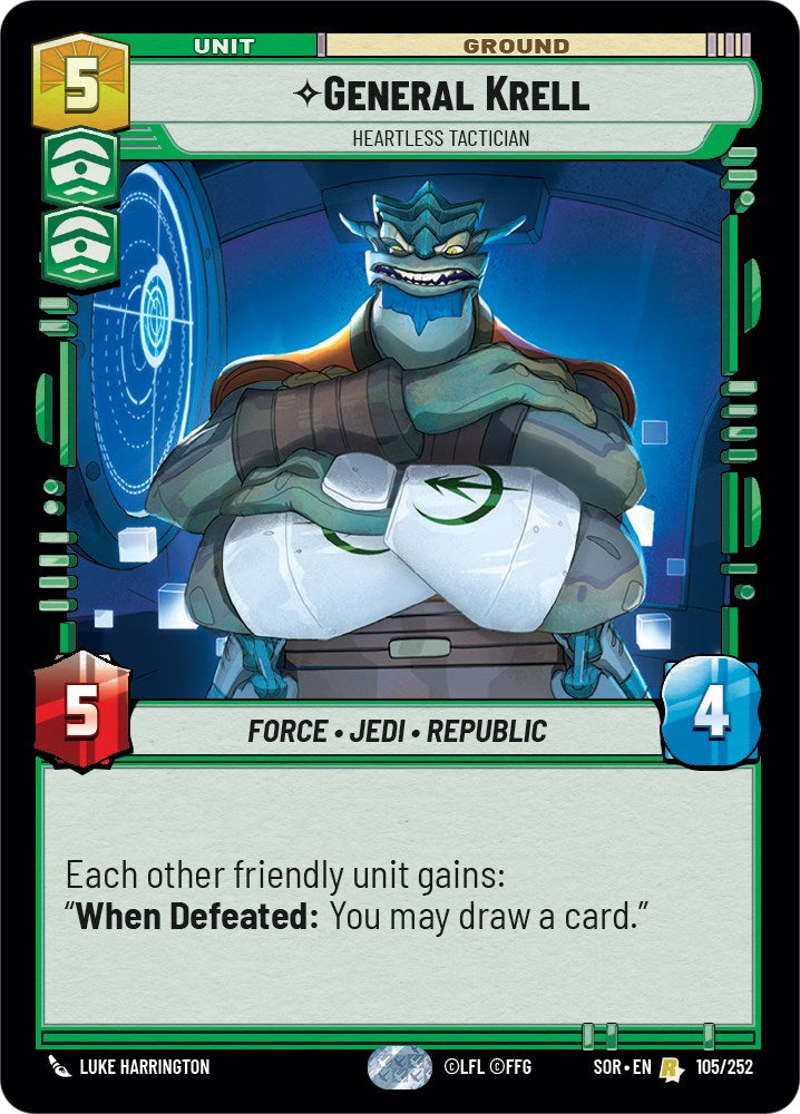 General Krell - Heartless Tactician (105/252) [Spark of Rebellion] | Odin's Place