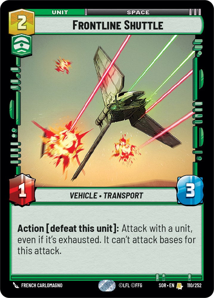 Frontline Shuttle (110/252) [Spark of Rebellion] | Odin's Place