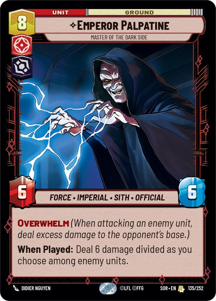 Emperor Palpatine - Master of the Dark Side (135/252) [Spark of Rebellion] | Odin's Place