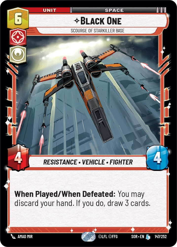 Black One - Scourge of Starkiller Base (147/252) [Spark of Rebellion] | Dragon's Lair Comics and Fantasy Houston TX