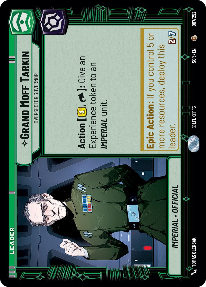 Grand Moff Tarkin - Oversector Governor (007/252) [Spark of Rebellion] | Odin's Place